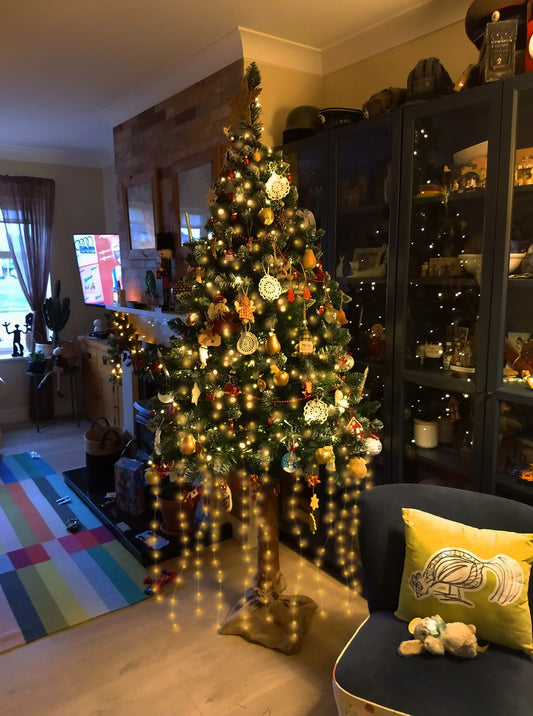 LED Lichterkette für Weihnachtsbaum – Warmweiß, energiesparend & langlebig