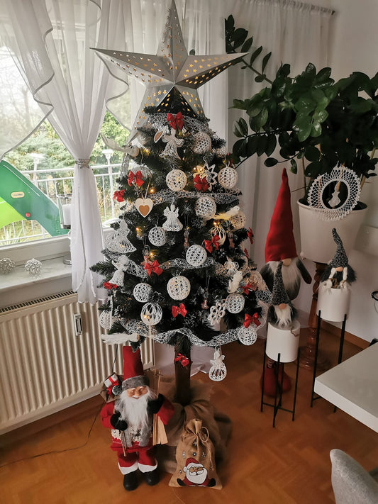 Künstlicher Weihnachtsbaum 180 cm – Premium-Qualität mit echtem Stamm